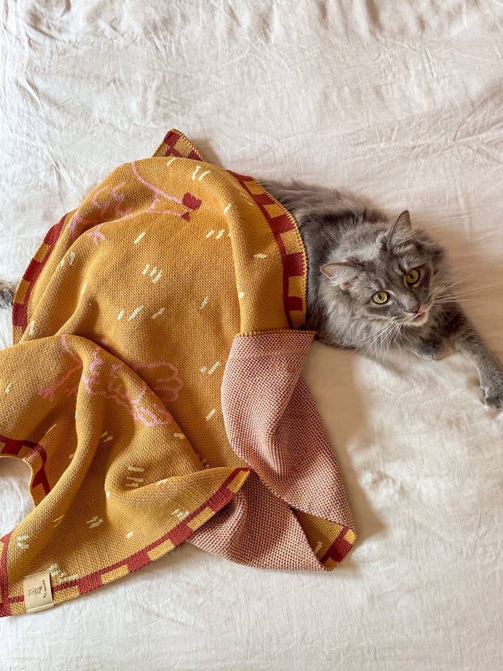 Field of Hens Baby Blanket for wholesale by Hannah Via Art