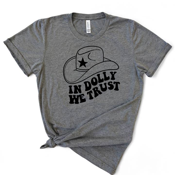 In Dolly We Trust Cowboy Hat Shirt for wholesale by With Love Louise