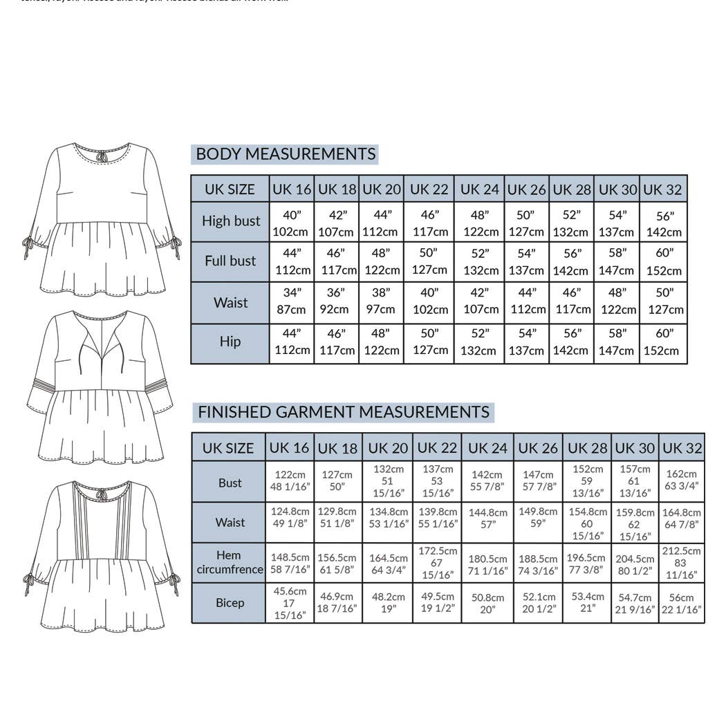 NH Patterns - Wholesale Craft Sewing Kit - April blouse - sewing pattern2