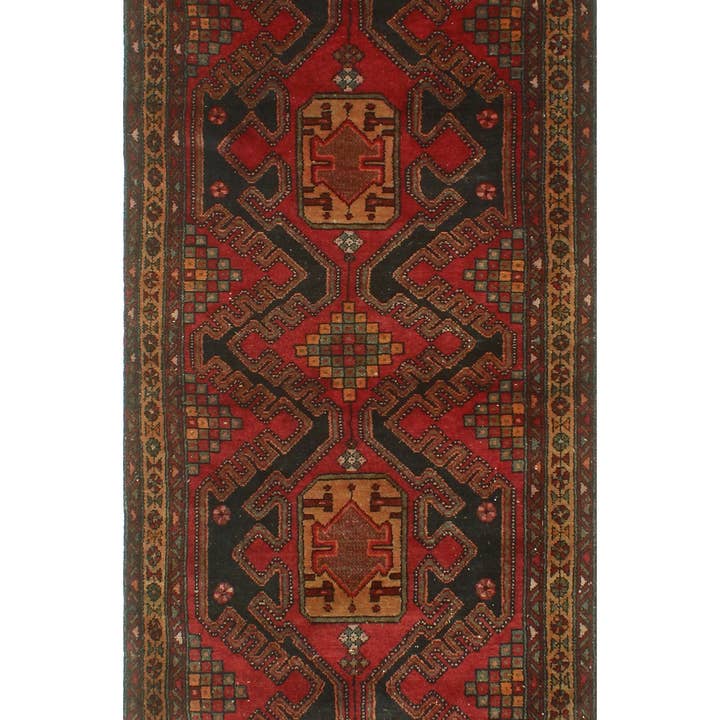 Noori Rug - Wholesale Area Rug - Fine VTG Tracey Red/Beige Runner, 3'4" x 9'6"5