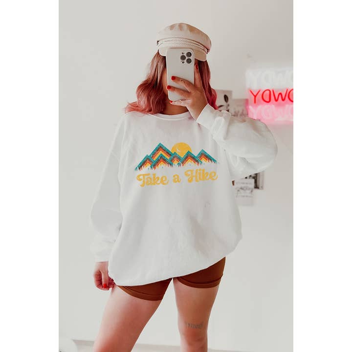 Illustrated Society - Wholesale Sweatshirt - Women's - TAKE A HIKE VINTAGE GRAPHIC SWEATSHIRTS4