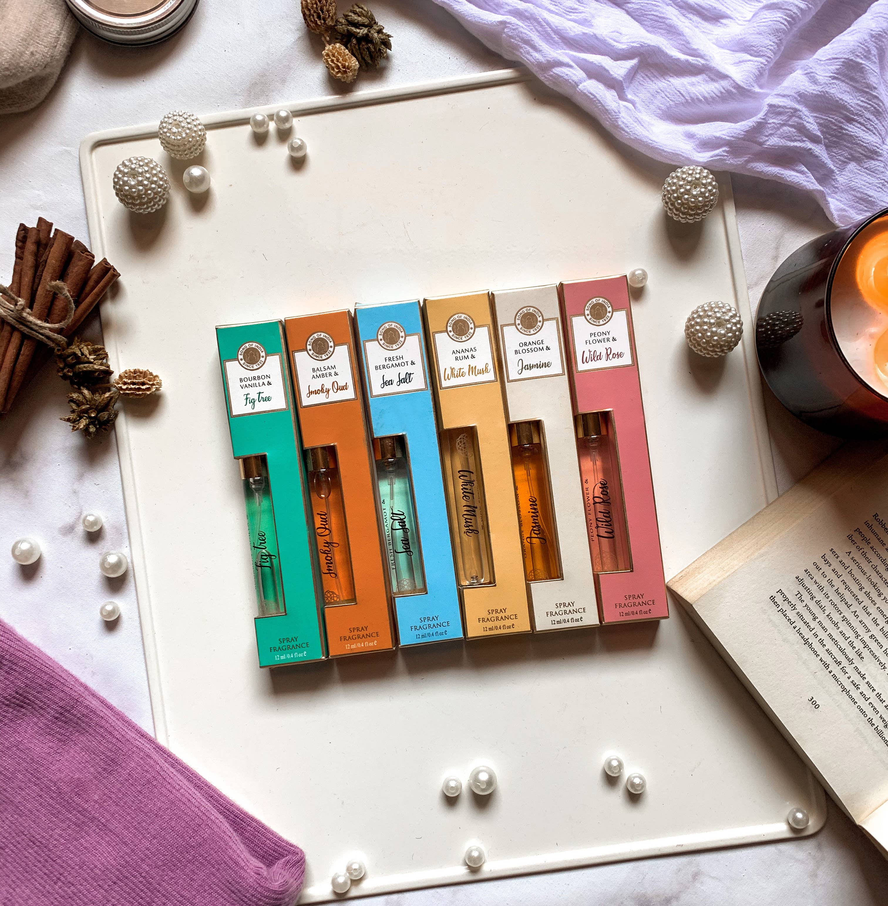 R. Expo/Song of India – wholesale Parfymer/Eau de Toilette – Sprayparfymdisplay - 6 dofter 6 av varje + 6 testare1