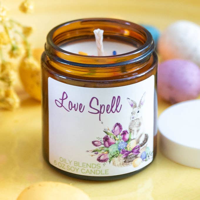 Bougies en cire de soja de Pâques - Échantillon fabriqué aux États-Unis pour la vente par Oily Blends