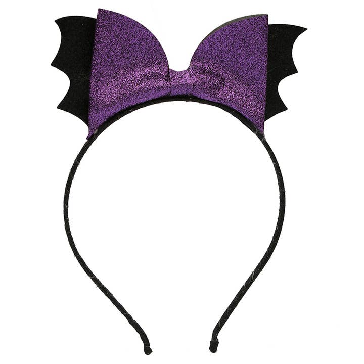 Glitter Bat Headband for wholesale by Sparkle Sisters by Couture Clips