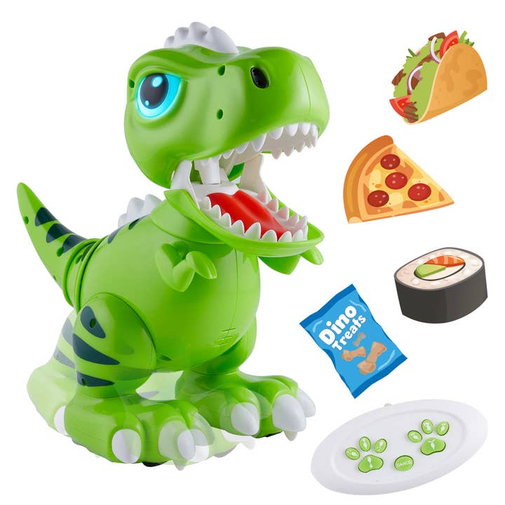 USA Toyz - Wholesale Electronic Toy - Kids & Baby - Robo Pet Dinosaur T-Rex STEM Learning (Green)