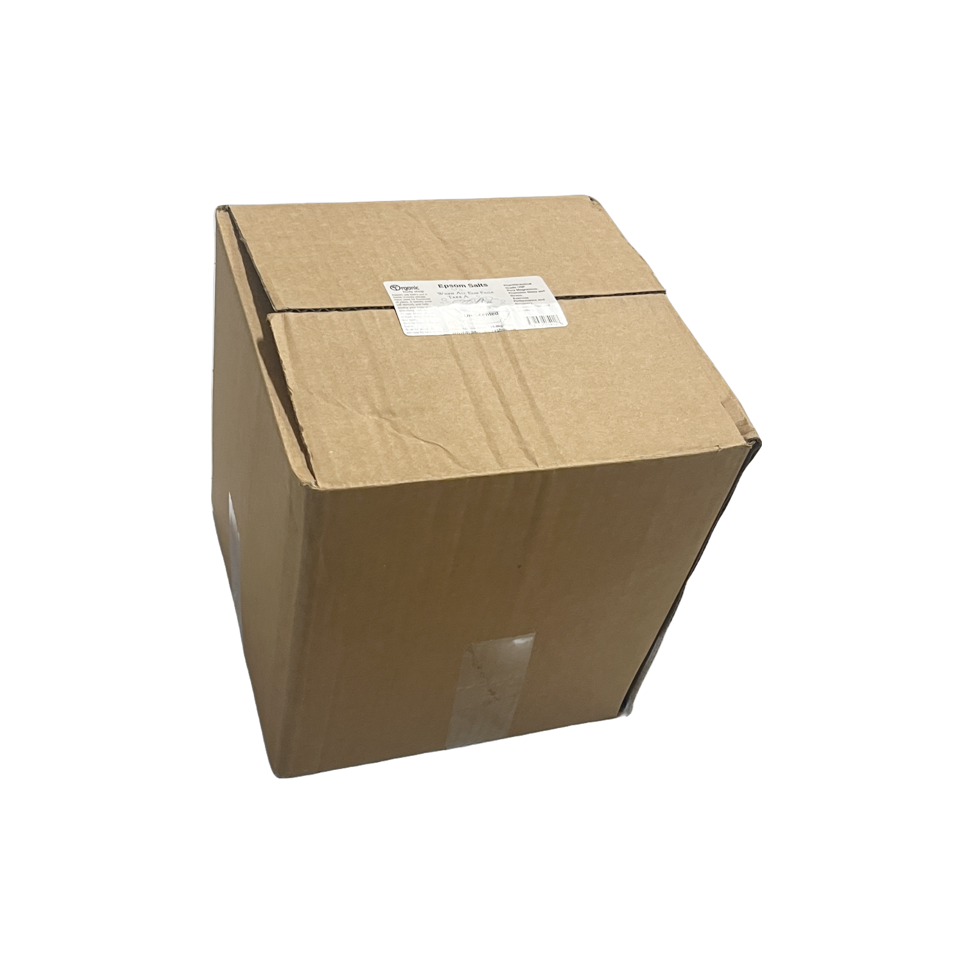 Organic Body Shop – Engroshandel Badesalt – Epsom salt. Ren magnesium. Uden duft 35 lb. kasse2