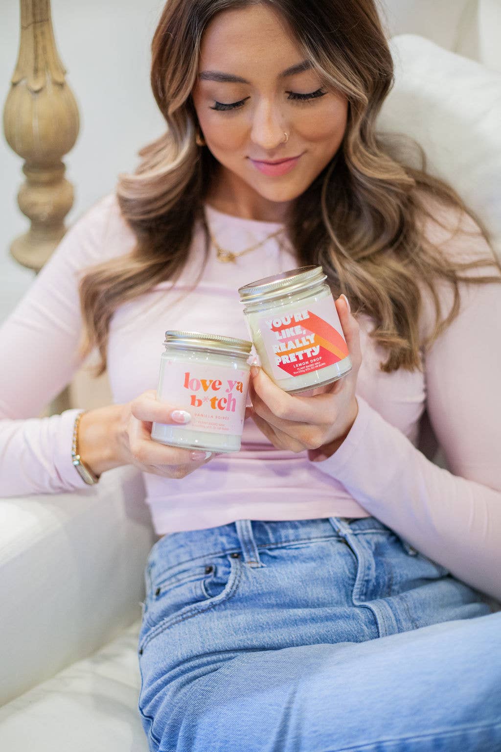 Austy Lou by Broken Top Brands – Engroshandel Glaslys – Du er virkelig smuk 9oz sojalys2