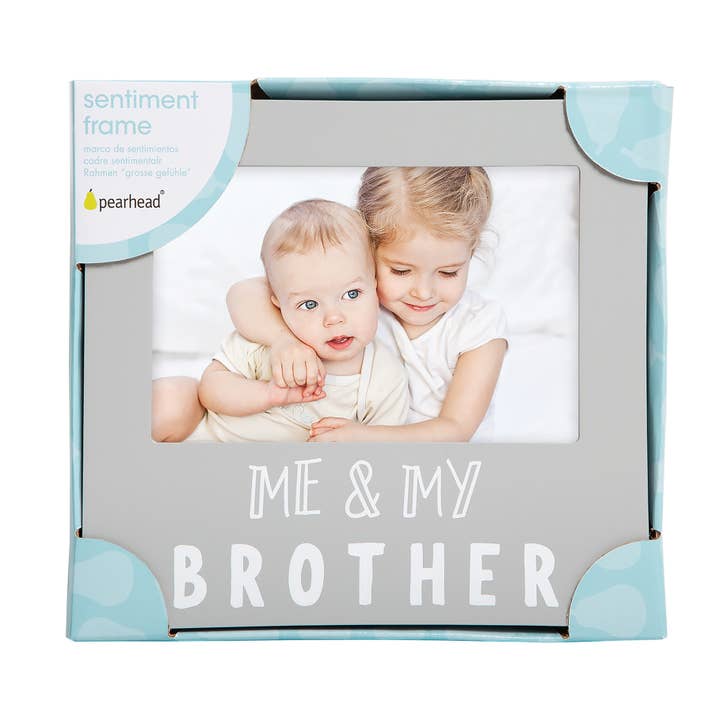 Pearhead - Wholesale Picture Frame - Kids & Baby - Me and My Brother Sentiment Picture Frame, Gray7