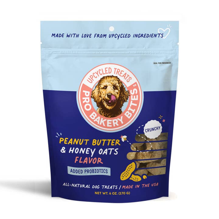 Pro Bakery Bites Crunchy - Peanut Butter & Honey Oats 6oz for wholesale by Pro Bakery Bites by Ag-Alchemy
