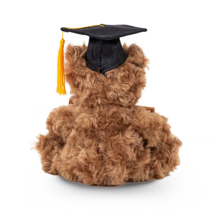 Plushland - Wholesale Stuffed/Plush Toy - Kids & Baby - 6″ Graduation Mocha Bear Plush with Graduates Cap & Suitcase2