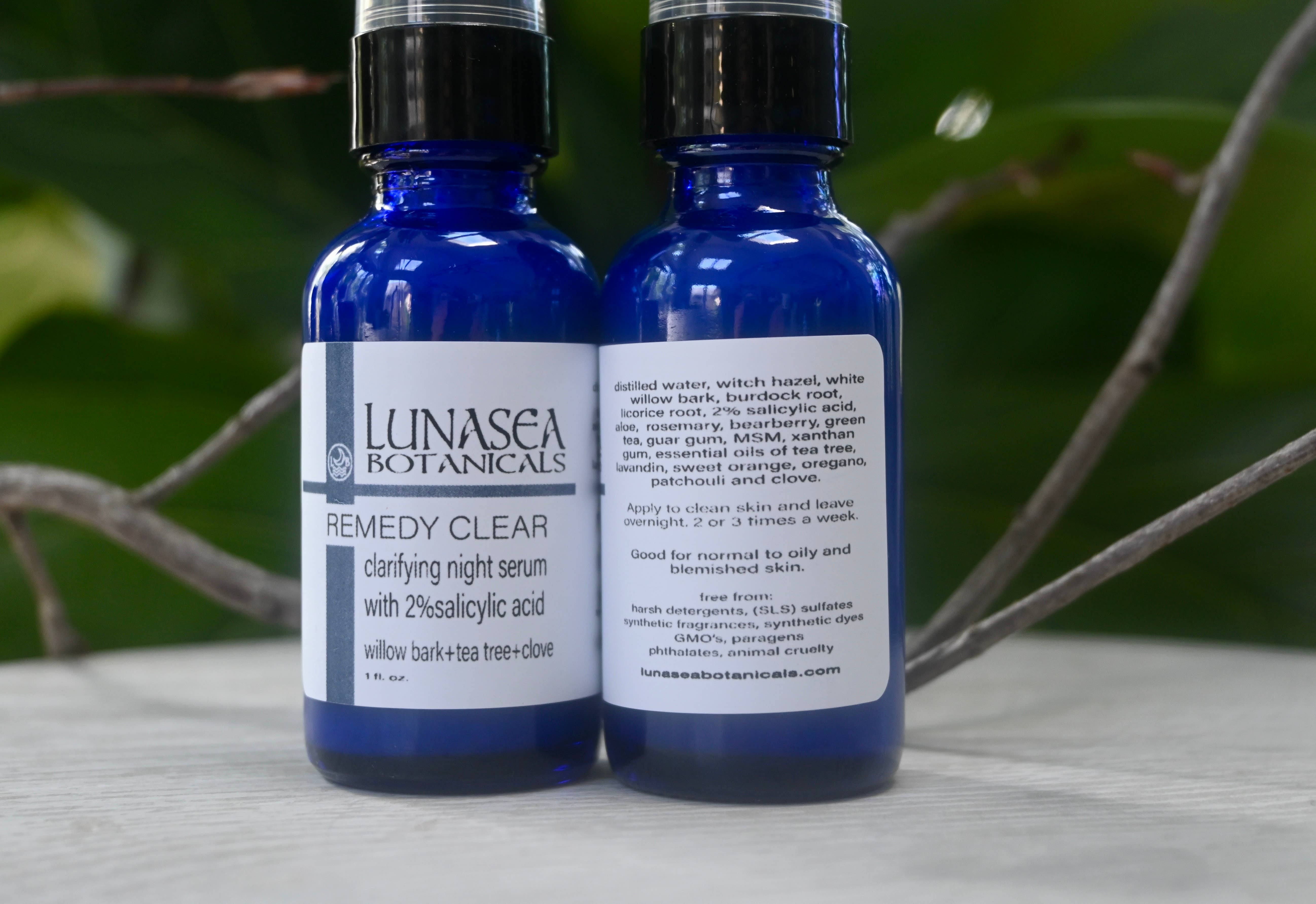 lunasea botanicals – wholesale Facial serum/concentrate – Remedy 2%Salicylic Acid Clarifying Night Serum4