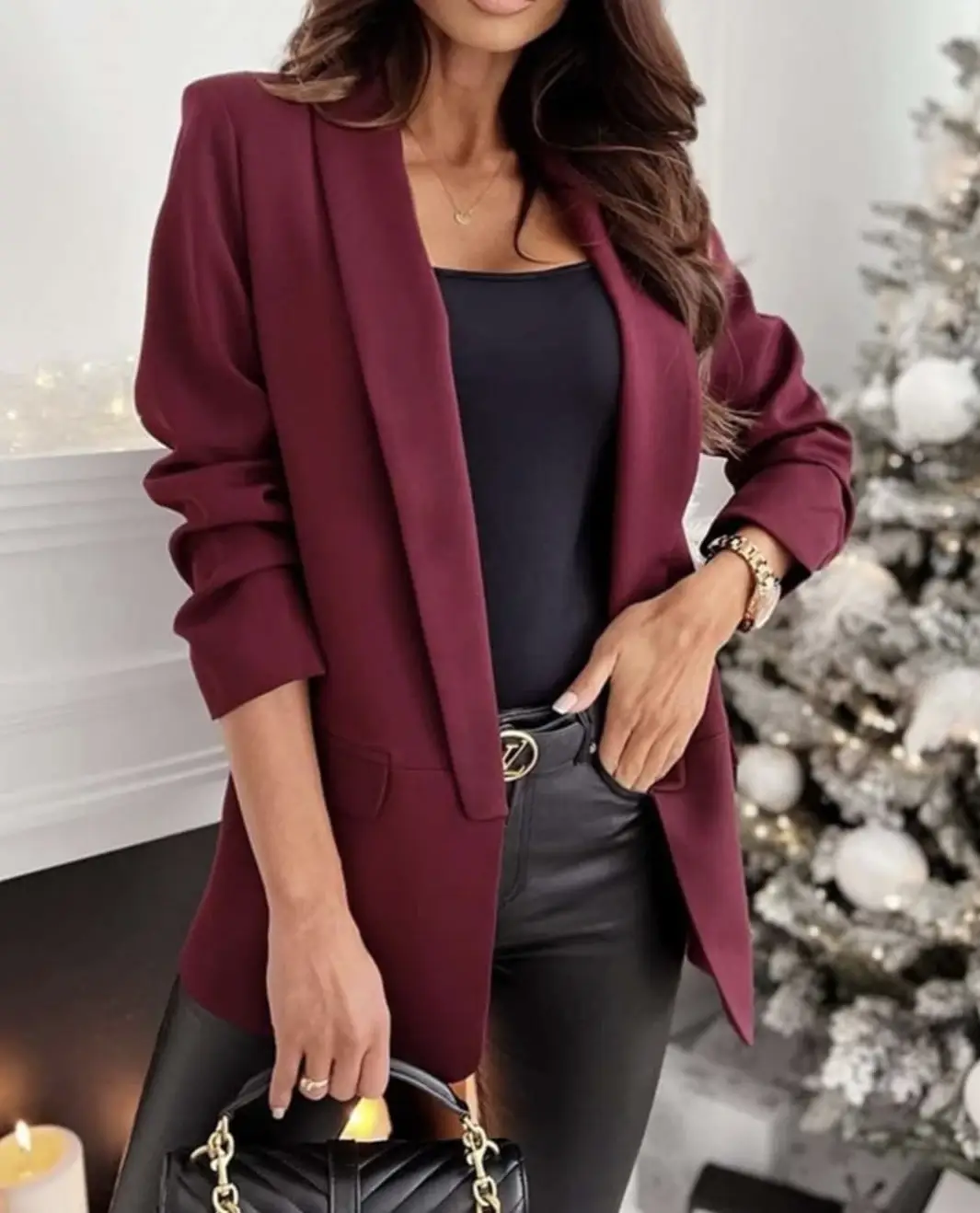 ESTEE BROWN - Wholesale Blazer - Dames - Blazerjack in effen kleur - 56451