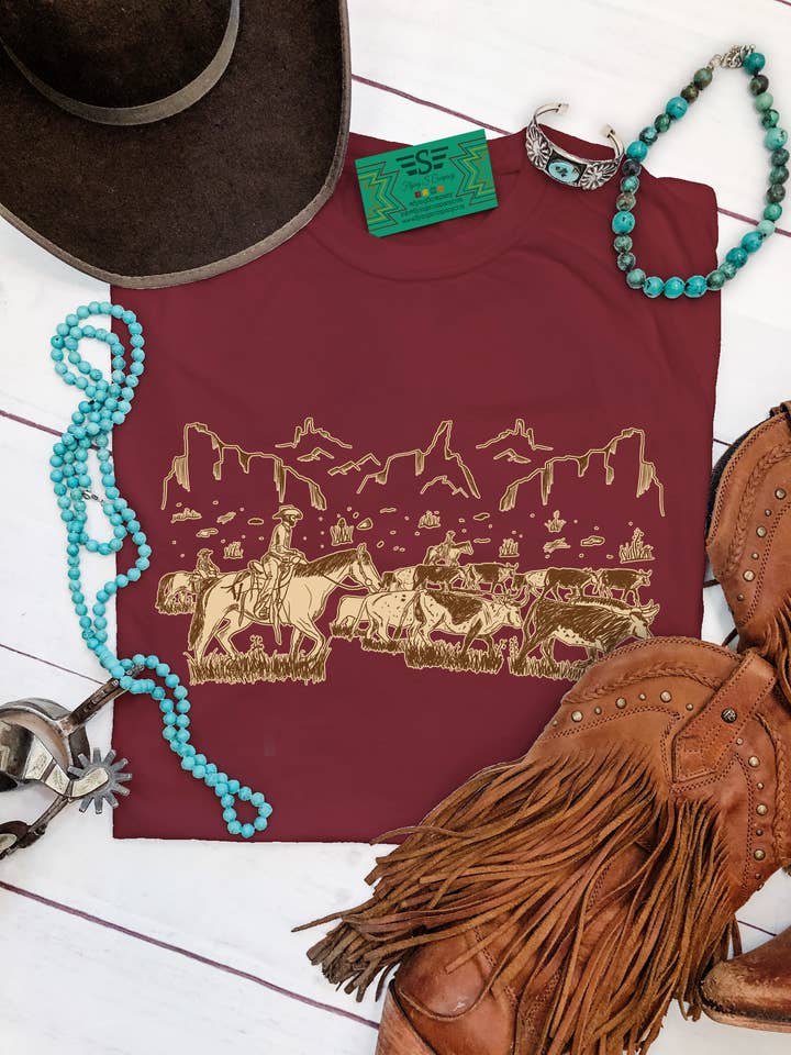 Flying S Company - Wholesale Shirt - Women's - Cattle Drive Tee3