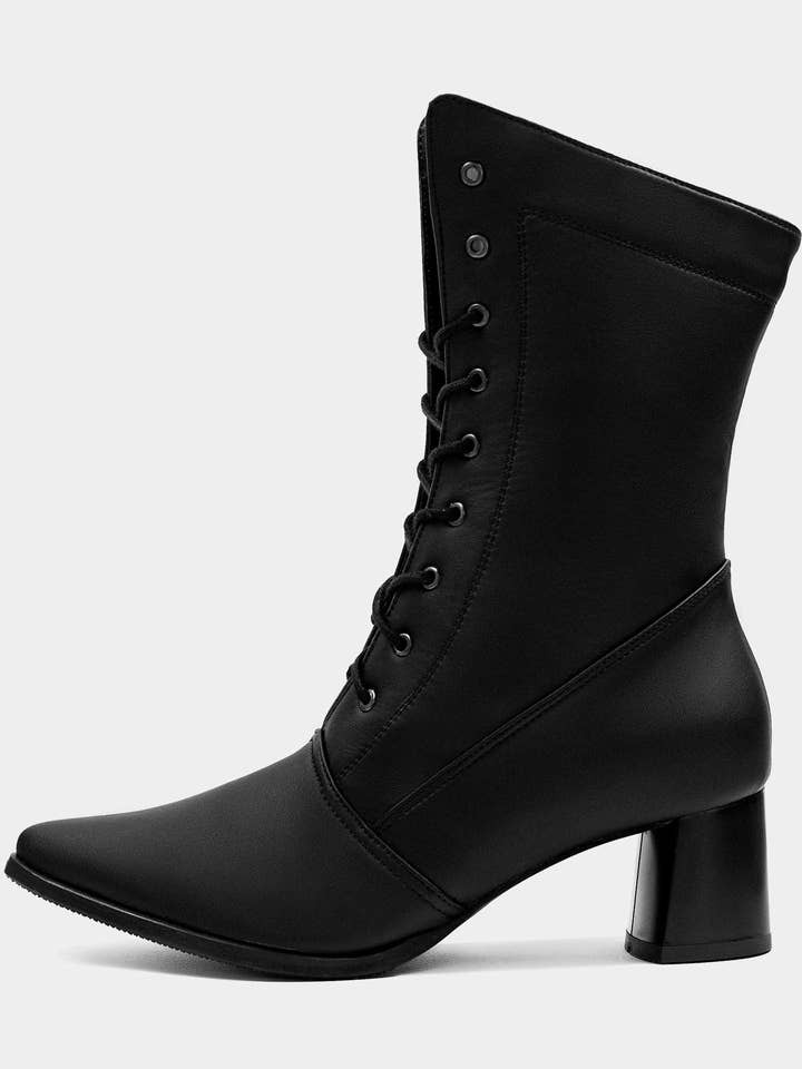 Hohe Stiefel Schwarze Kaktuslederstiefel für den Großhandel von Bohema Clothing