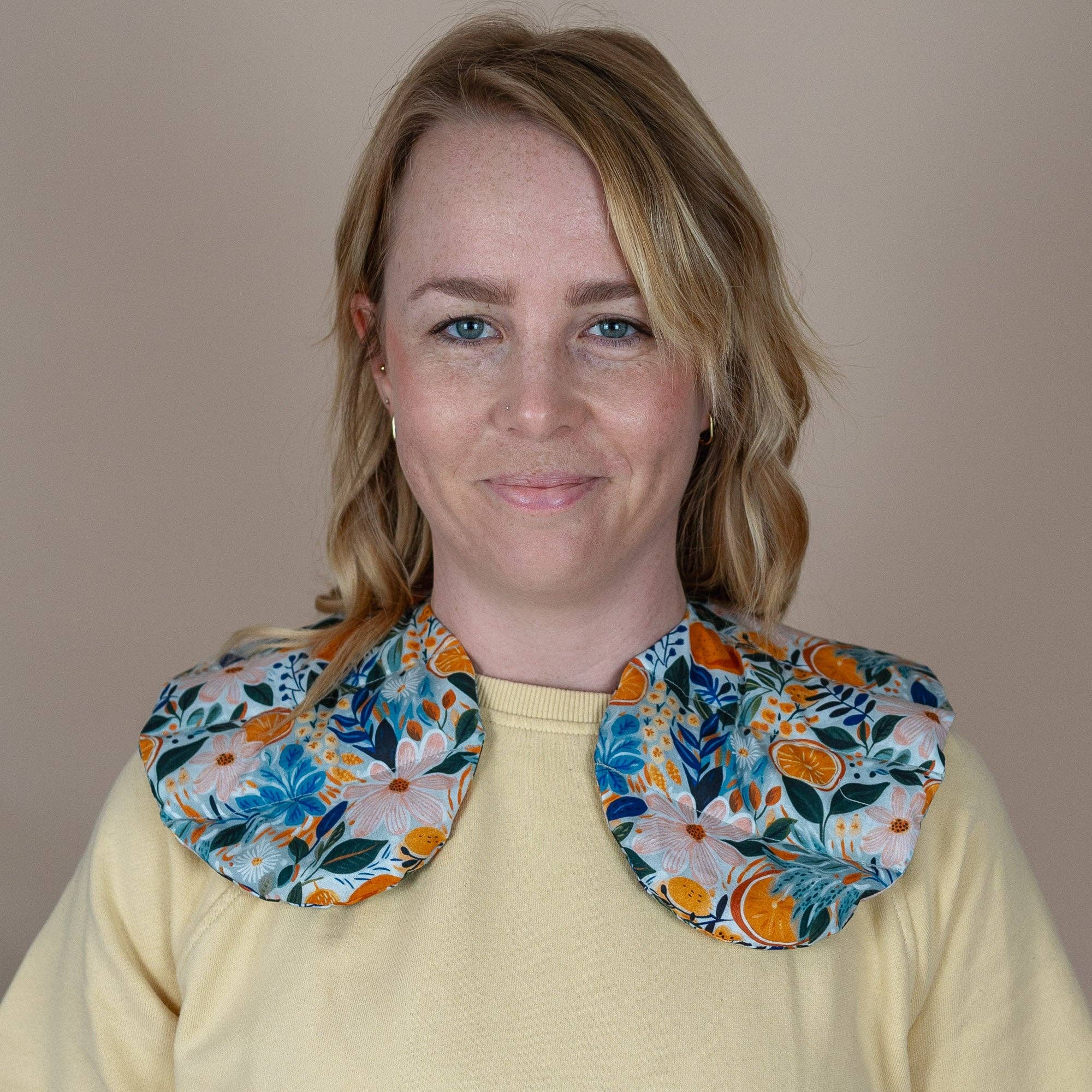 Tochter von Walter - Vente Bandeau pour le spa - Coussin pour épaules et nuque avec épeautre - Coussin de nuque jaune4