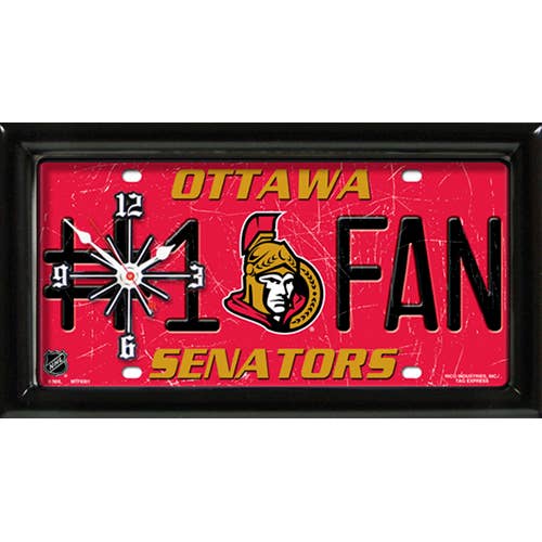 Ottawa Senators Clock for wholesale by Good Tymes Enterprises Inc