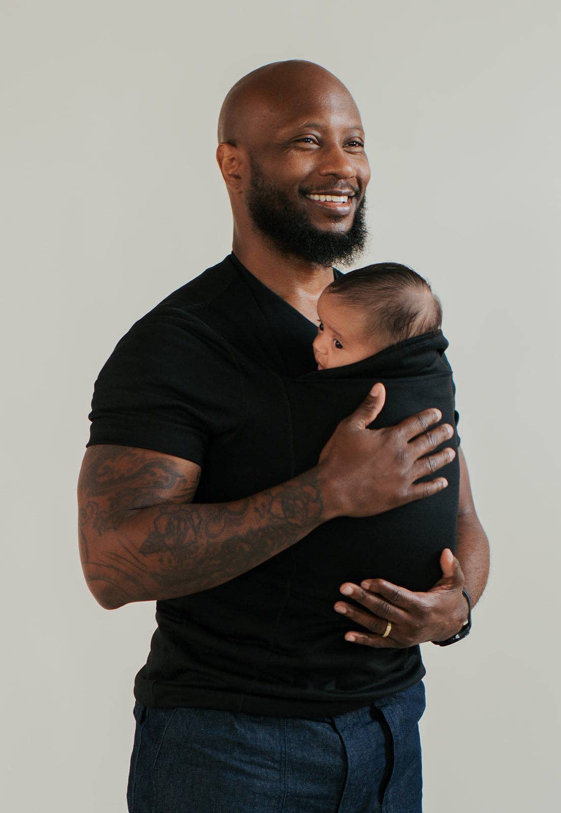 Lalabu - Wholesale Baby Carrier - Lalabu Dad Shirt | Baby Carrier | Black0