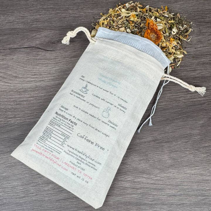 Tree Fifty Four - Wholesale Loose Tea - Lucid Dreamz Herbal Tea Blend in Drawstring Sachet, Loose