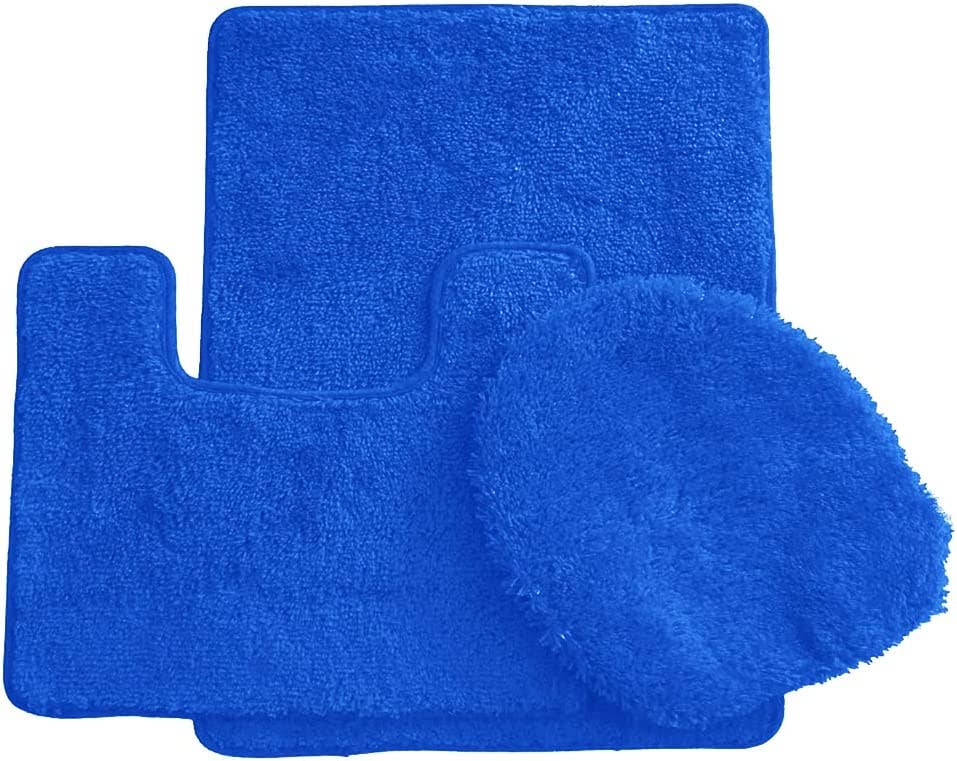 Ben & Jonah - Vente Ensembles de tapis de bain - Ensemble de 3 tapis de bain Simple Elegance by Ben & Jonah : 1 tapis de bain, 1 tapis de contour et 1 housse de siège de toilette6