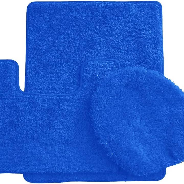 Ben & Jonah - Vente Ensembles de tapis de bain - Ensemble de 3 tapis de bain Simple Elegance by Ben & Jonah : 1 tapis de bain, 1 tapis de contour et 1 housse de siège de toilette6