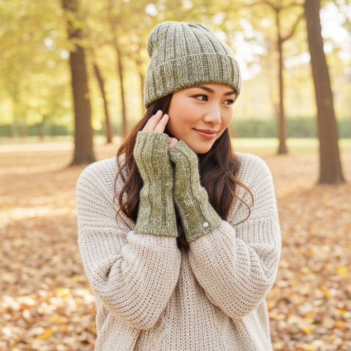 Shupaca Alpaca - Wholesale Beanie - Unisex - NEW! Alpaca Beanie Hat - Accordion - Opal1