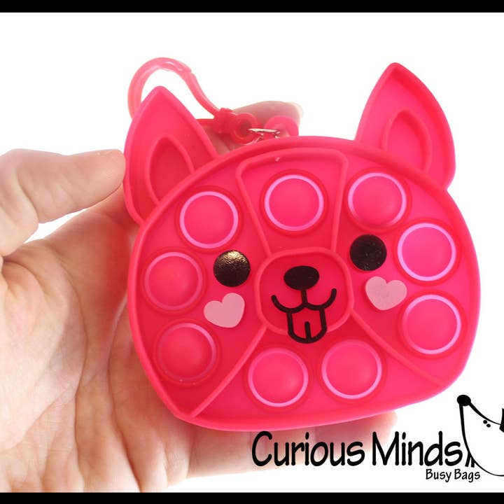 Curious Minds Toys - Wholesale Fidget Toy - Kids - 1 Dog Valentines Day Bubble Popper Fidget Toy - Fun Party Fa2