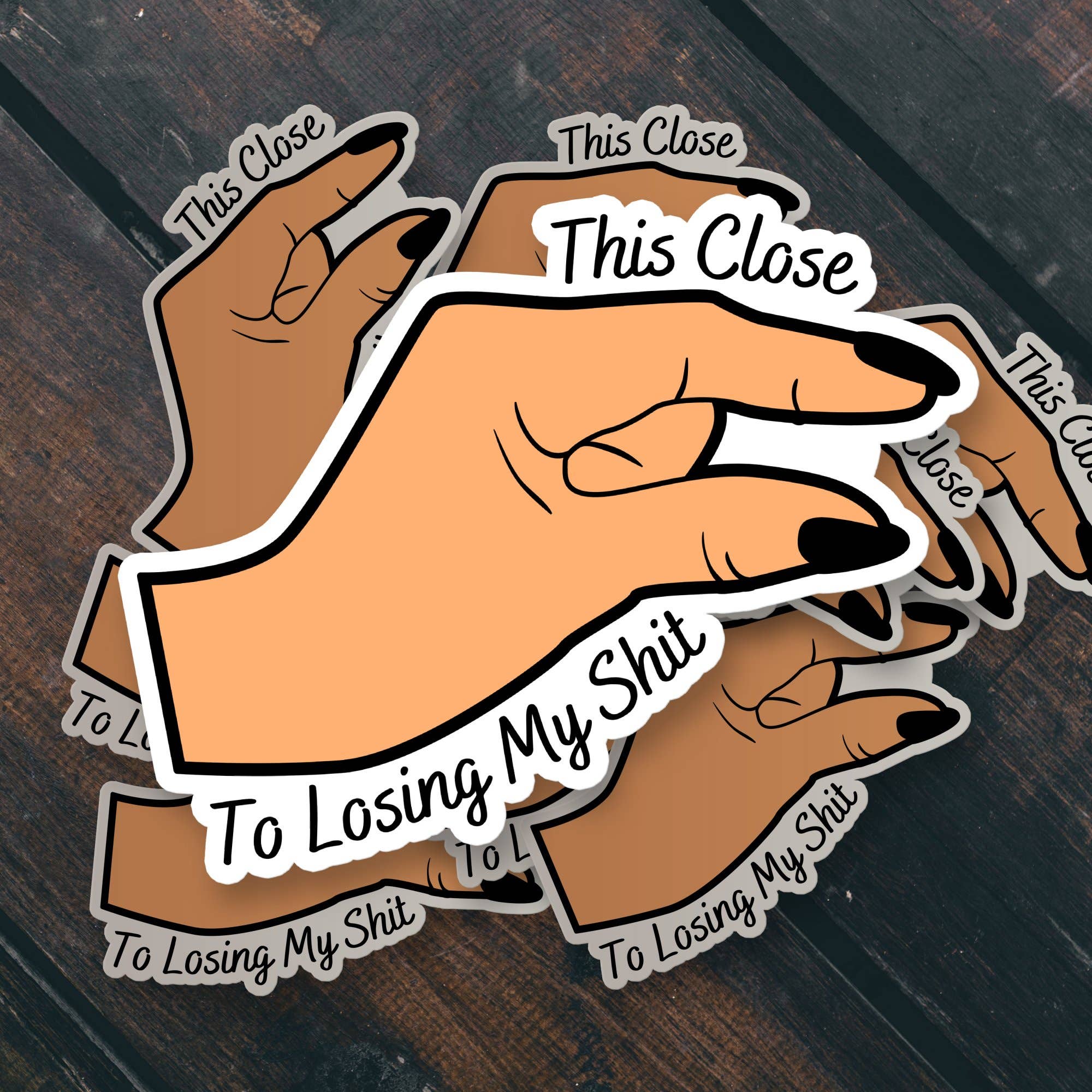 Sticker Bull – wholesale Klistermärke – Detta nära att förlora mitt skitklistermärke5