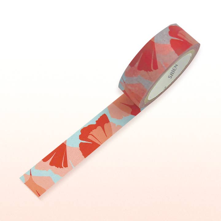 Ruban washi Ginkgo Pop Valencia | Ruban adhésif de masquage | Ruban adhésif artisanal pour la vente par Common Modern