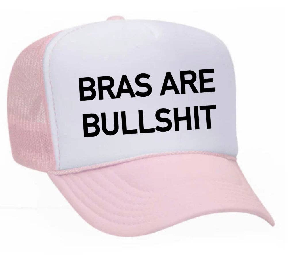 Inappropriate Trucker Hats - Wholesale Trucker Hat - Women's - Bras Are Bullshit Trucker Hat28