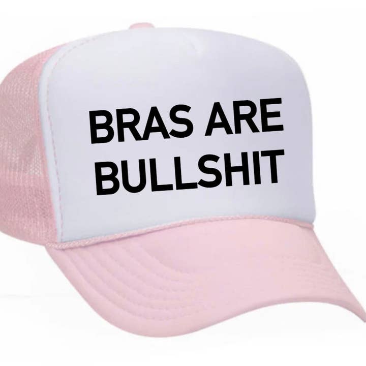 Inappropriate Trucker Hats - Wholesale Trucker Hat - Women's - Bras Are Bullshit Trucker Hat28
