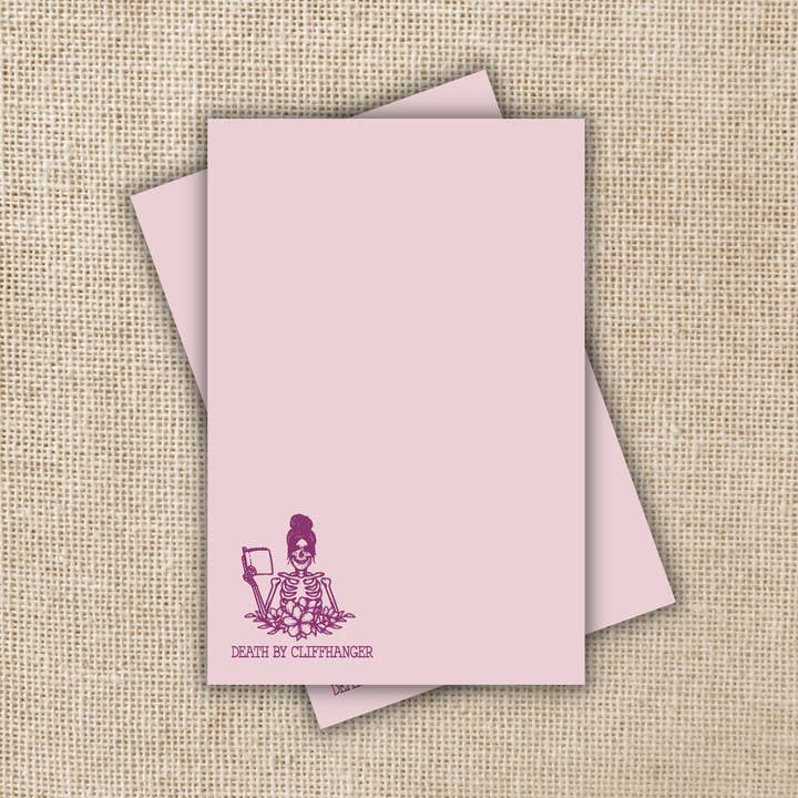 Kingdom of Threads - Wholesale Notepad - Death by Cliffhanger Notepad - 4x6"0