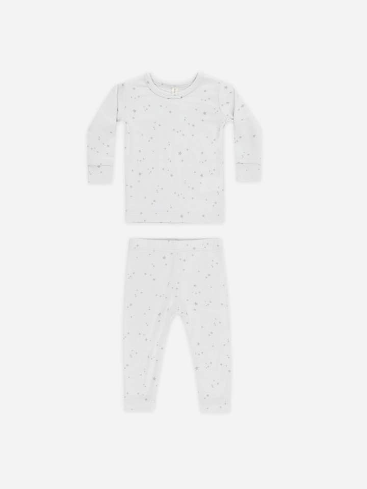 Modal Pajama Set Stars Fog for wholesale by Quincy Mae