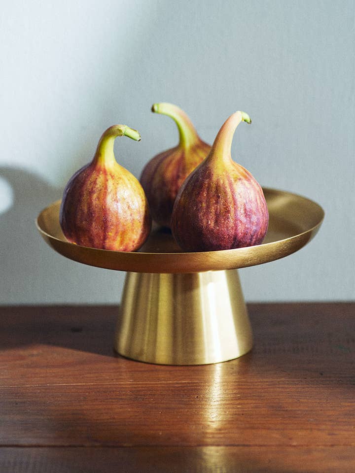 Brass Cake Stand (S) for wholesale by Fog Linen Work