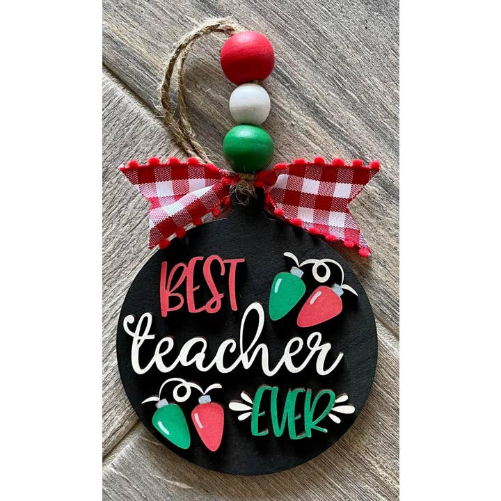 Miglior Insegnante Ornamento 3D | Ws per la vendita all'ingrosso da parte di Griswold's Galore