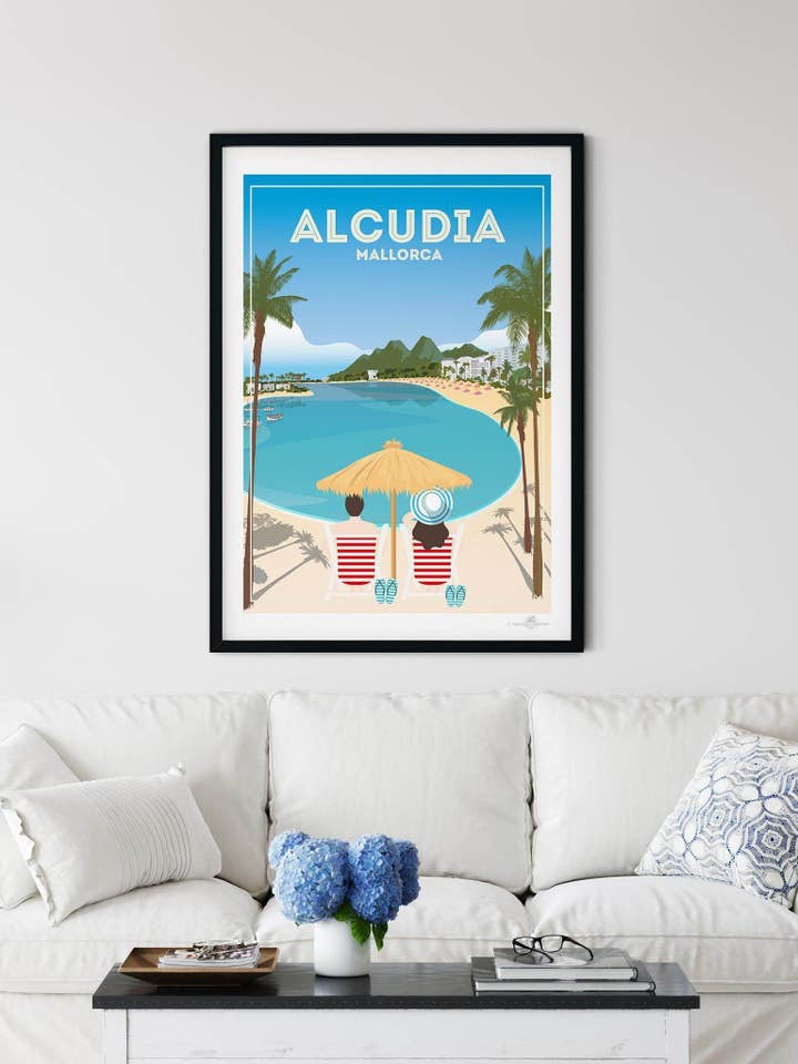 Affiche Imprimée Alcudia Majorque pour la vente par Paradise Posters