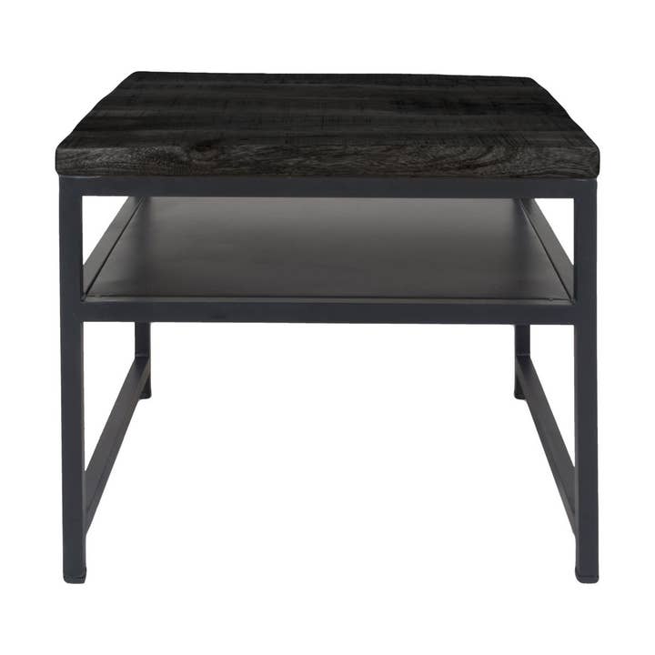 Delhi Black Mango Wood Coffee Table 45 x 45 cm for wholesale by Home67