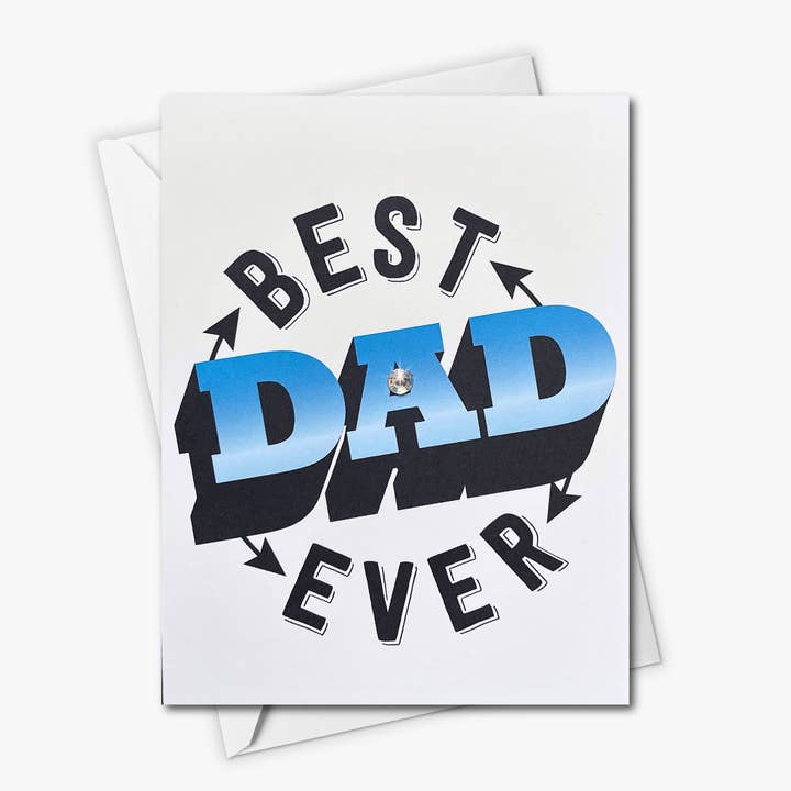 Best Dad Ever! Greeting Card for wholesale by Russell Jeffery Design by Off By Heart Design