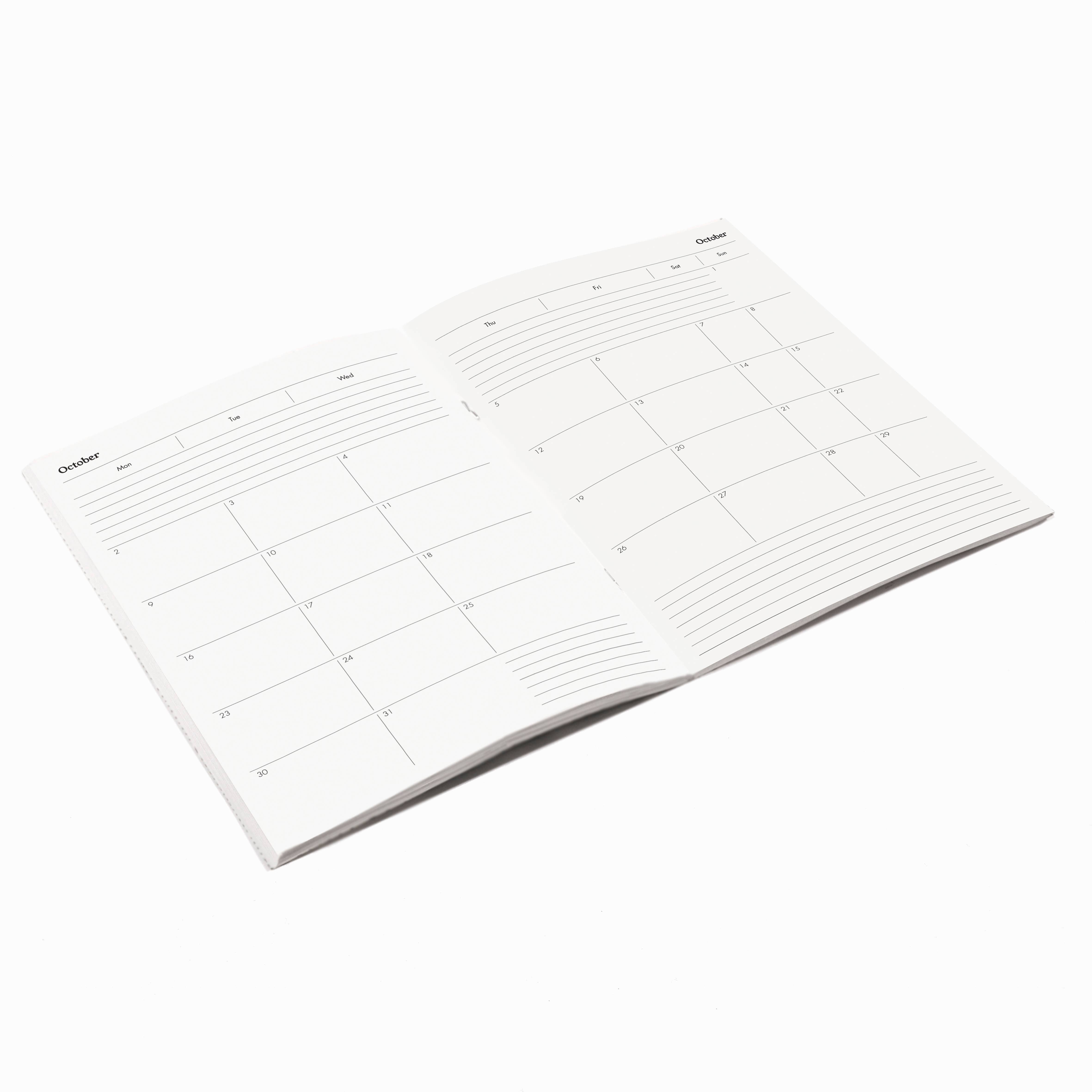 Studio Wald - UK Made - Vente Journal intime - Agenda 2026 Format A5 avec pochette – Fleurs séchées3