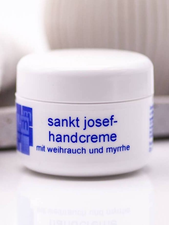 Crema de manos Saint Joseph con incienso y mirra - frescura para venta al por mayor de Frische Kosmetik Anni Gratzl