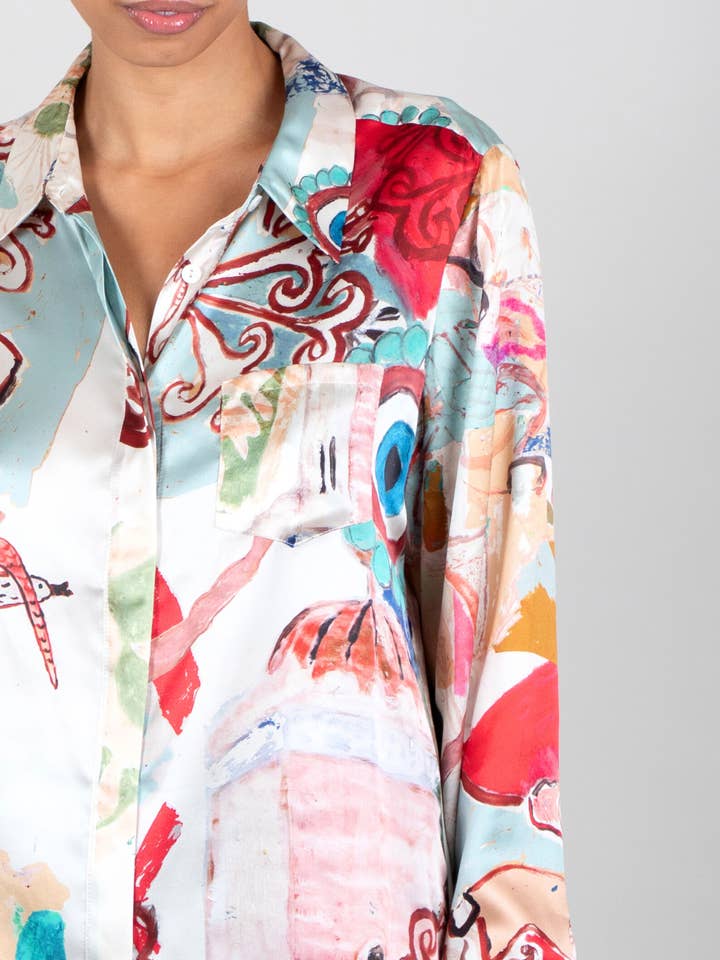 Jessica Russell Flint – wholesale Buttoned-down shirt – Women's – Classic Shirt / "Penelope"4