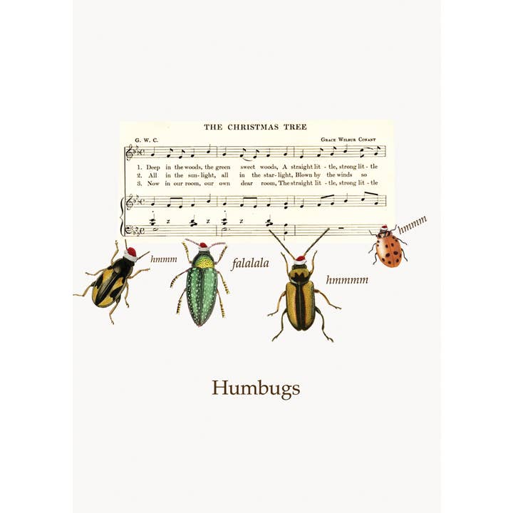 P. Flynn Design / Phun House - Vente Cartes de Noël - Carte de vœux HUMBUGS 5x7