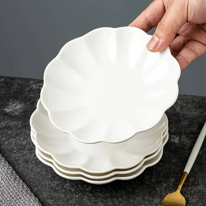 Huis Van Merken - Wholesale Dinner Plate - 4PCS Orchid-Shaped Dipping Dishes – Heat-Resistant Soy & Appetizer Plates2
