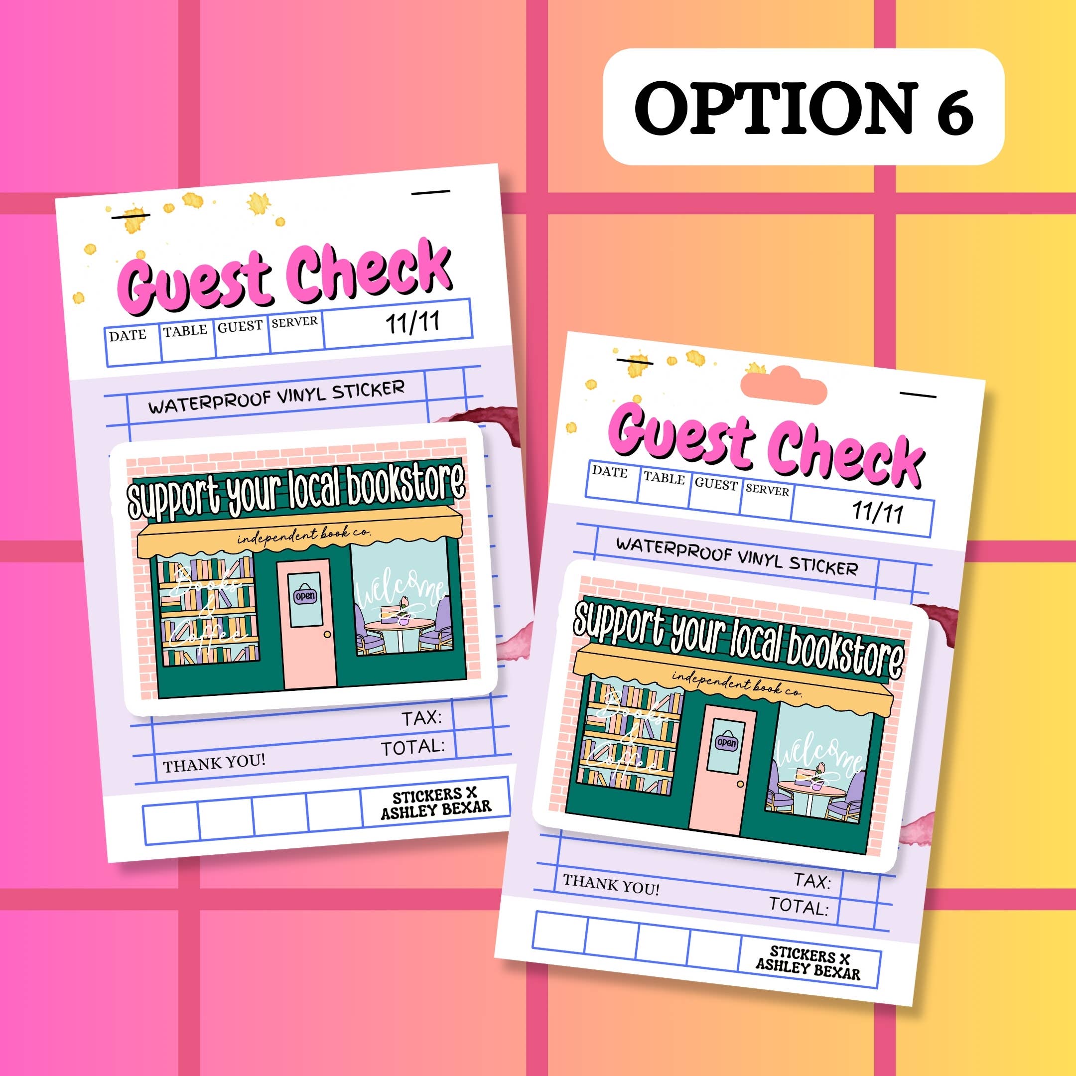 Stickers+ X Ashley Bexar - Vente Autocollant - Autocollant en vinyle imperméable "Book Bookish Books Bookstore"7