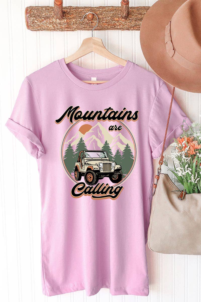 COLORBEAR - Wholesale T-Shirt (Graphic) - Unisex - MOUNTAINS ARE CALLING UNISEX SHORT SLEEVE7