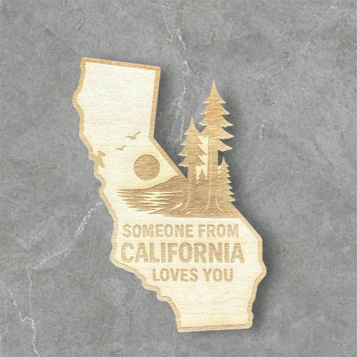 Aimant en bois California Love pour la vente par Daisy Ridge
