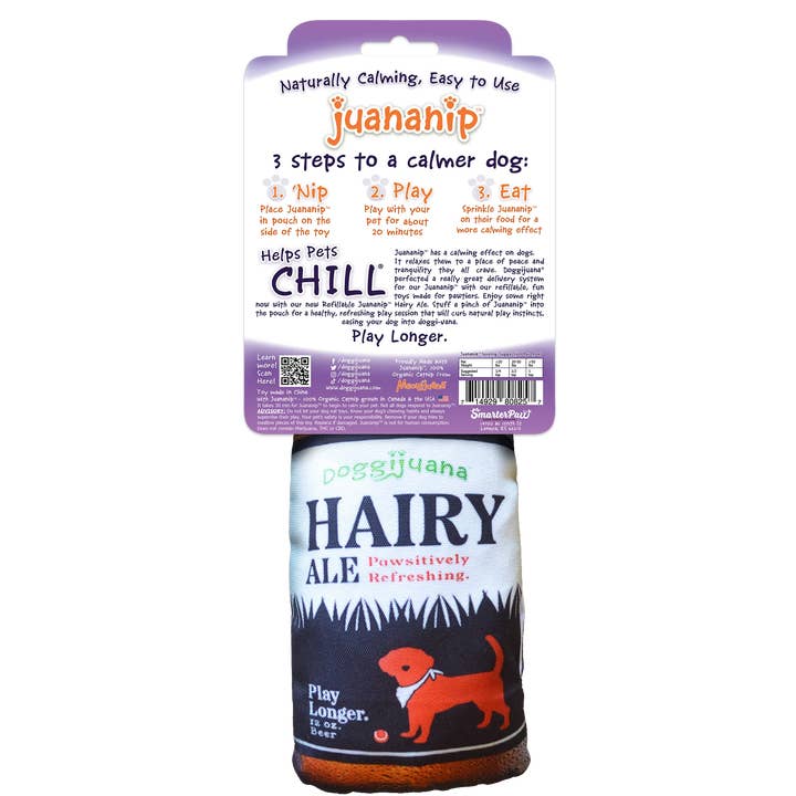 SmarterPaw | Meowijuana & Doggijuana - Wholesale Pet Plush Toy - Dog - Doggijuana® Get the Pawty Started Hairy Ale Dog Toy7