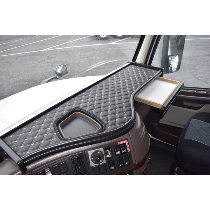 Volvo Vnl Dashboard Shelf With Pen Holder & Quilted Tray for wholesale by V-TRUCK CORP