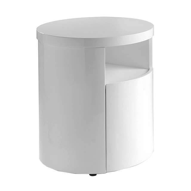 Comodino in MDF laccato bianco lucido per la vendita all'ingrosso da parte di ANGEL CERDA