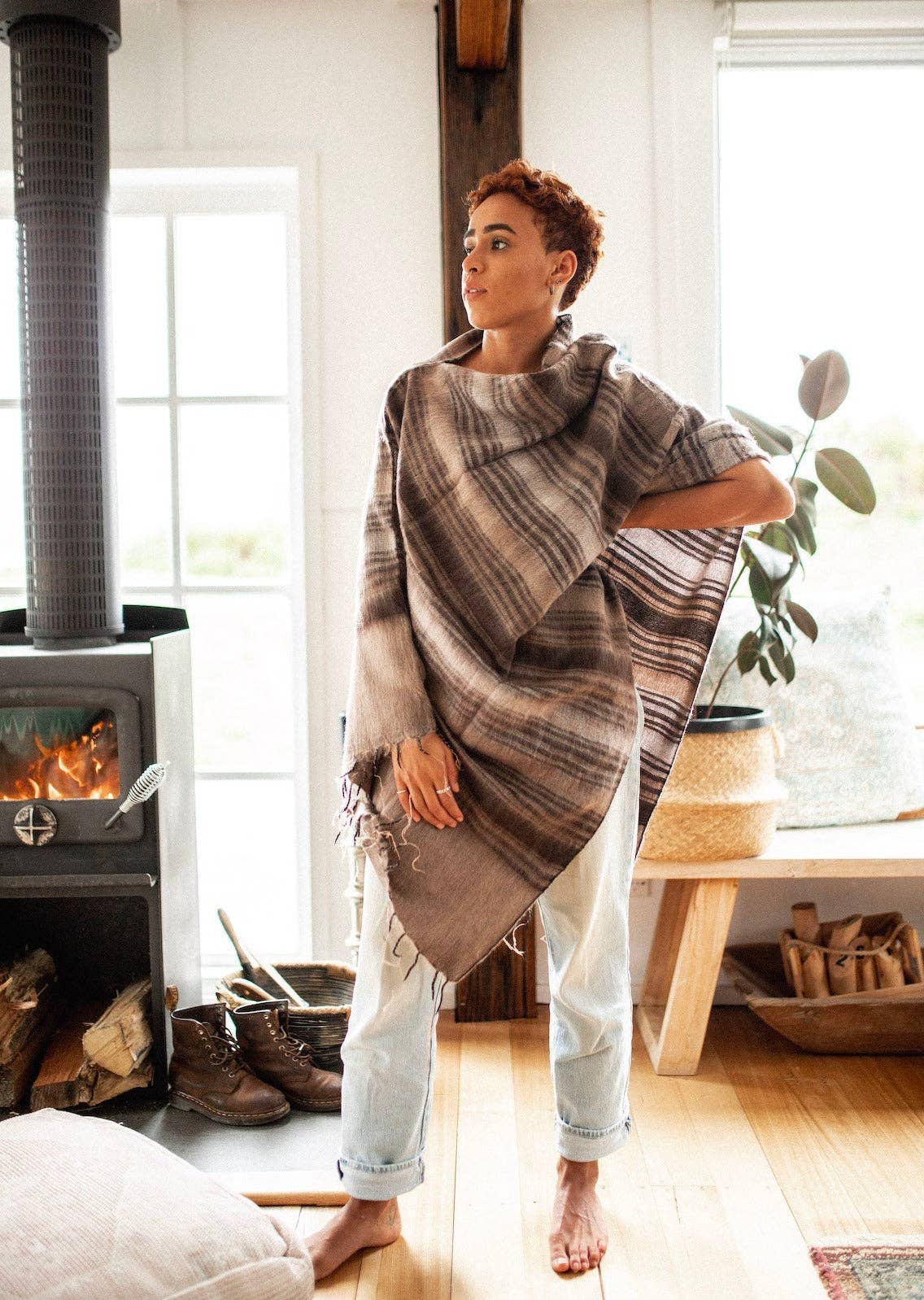 Hobo and Hatch - Vendita all'ingrosso Poncho - Donna - Poncho//Country Stripe0