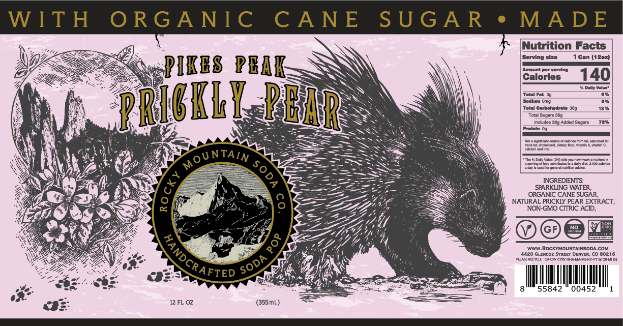 Rocky Mountain Soda - Wholesale Soda/Carbonated Drink - Pikes Peak Prickly Pear Cans1
